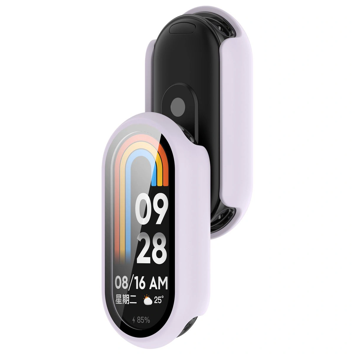Etui z wbudowanym szkłem Bizon Case Watch Adamo do Smart Band 10